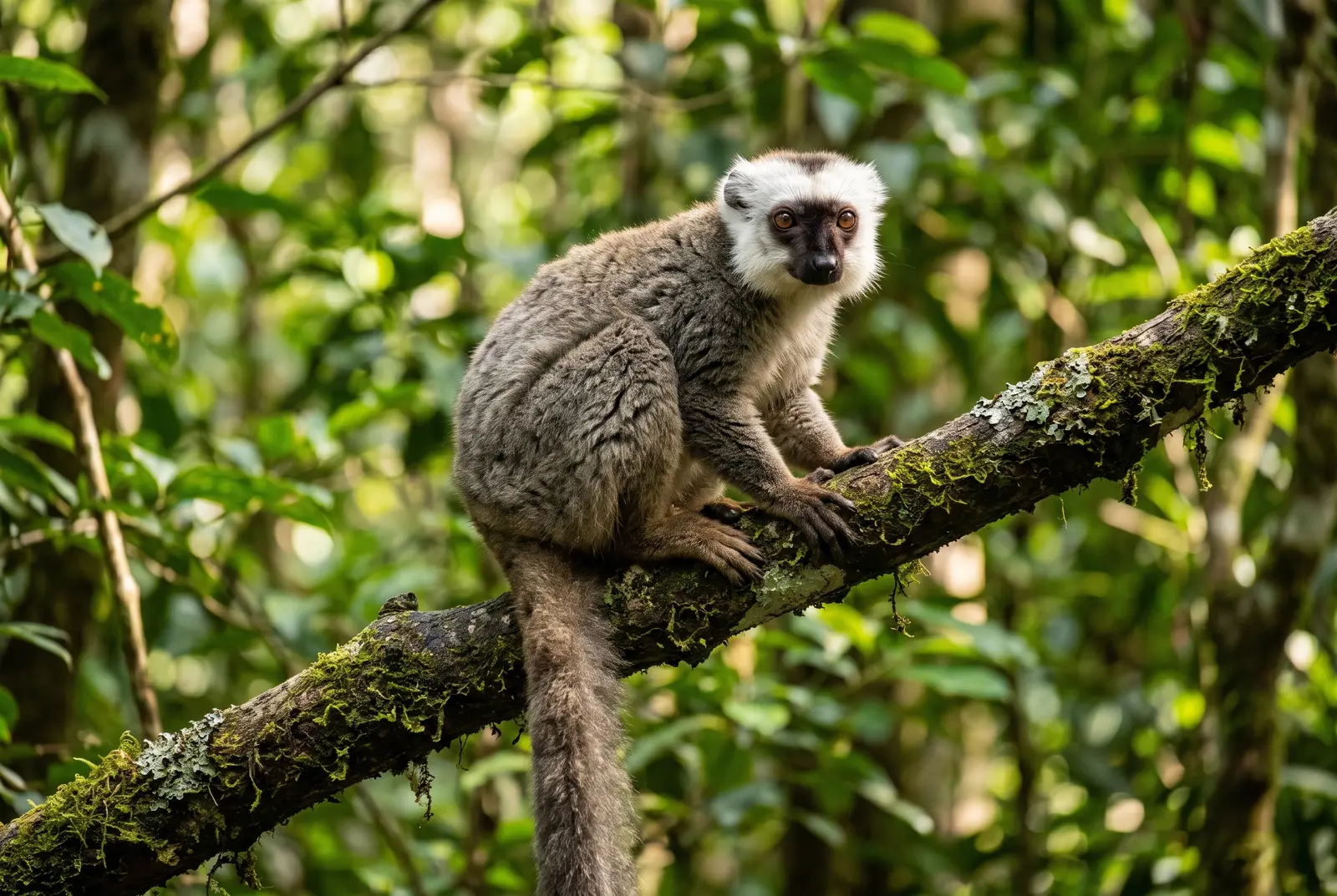 Lemur běločelý v ZOO Sedlec