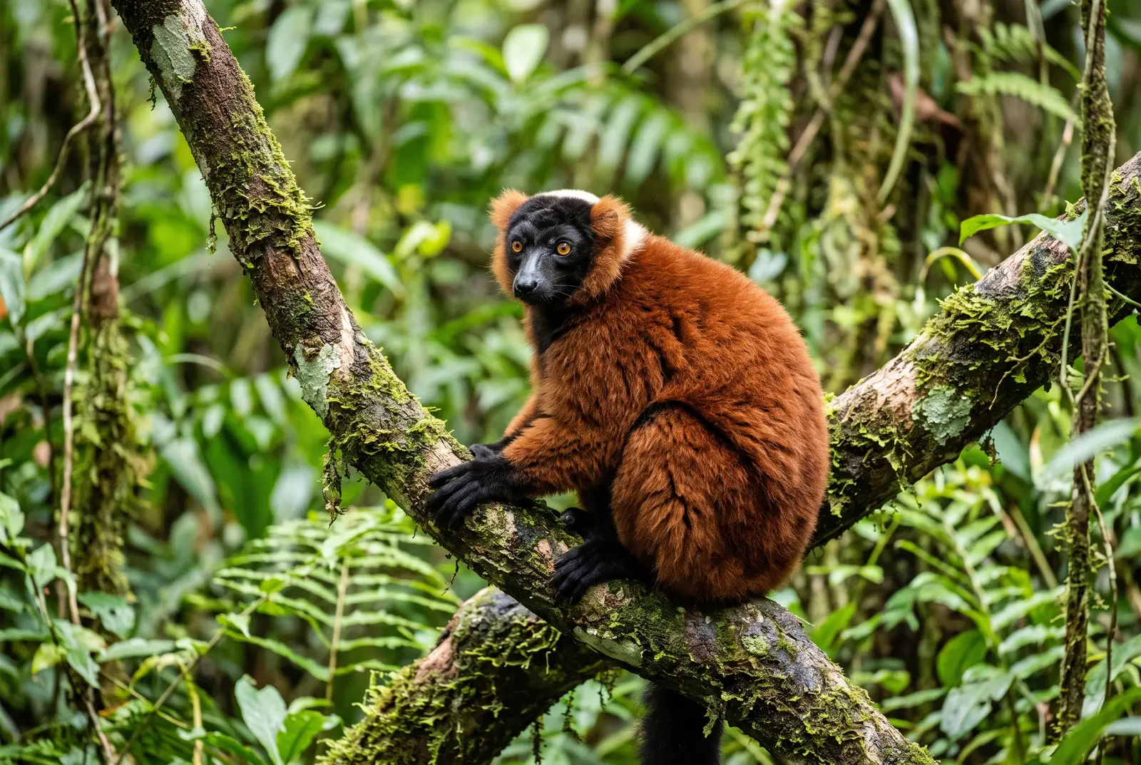 Lemur vari červený v ZOO Sedlec
